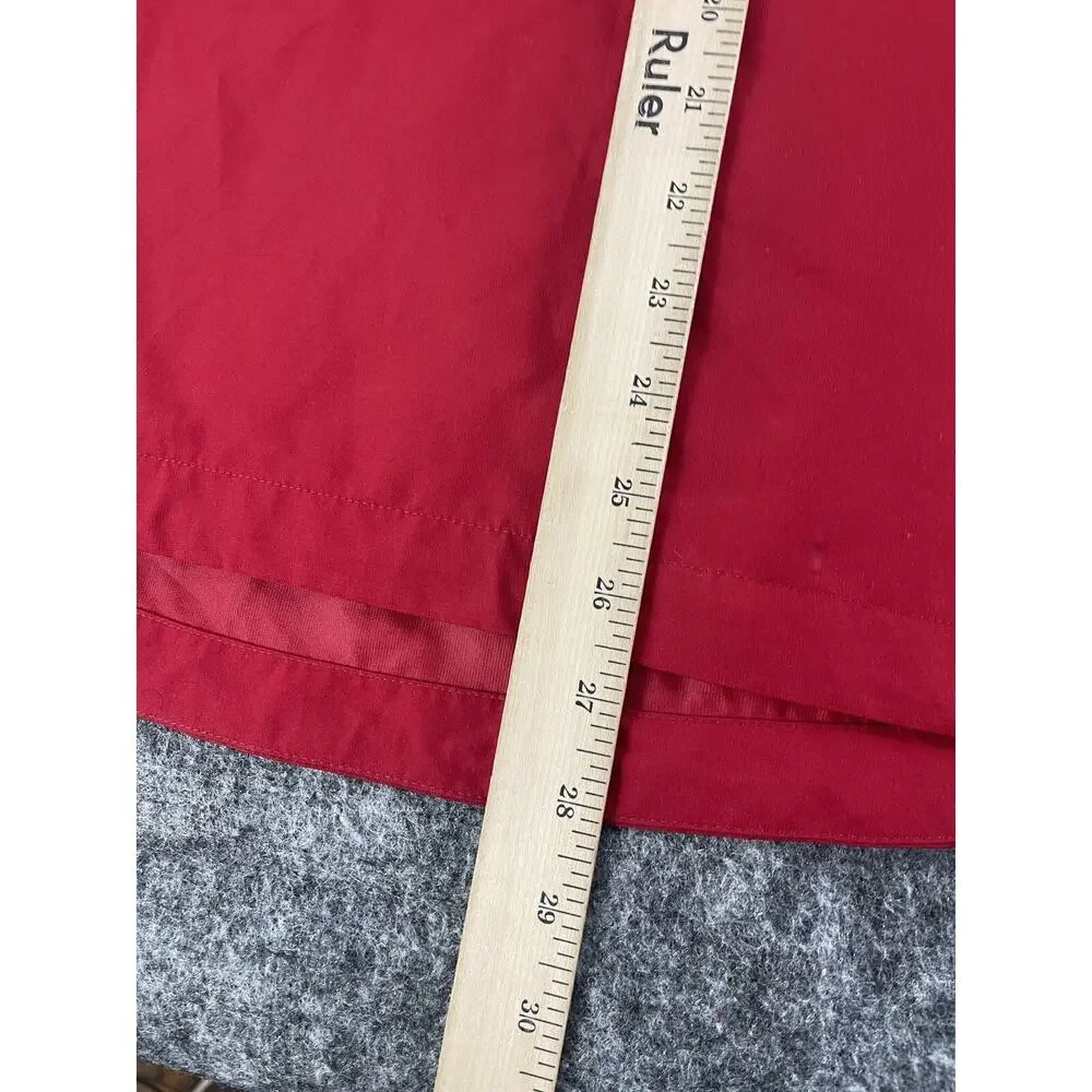 CUTTER & BUCK Jacket Mens Medium Red Half Zip CB Weathertec Windbreaker N246